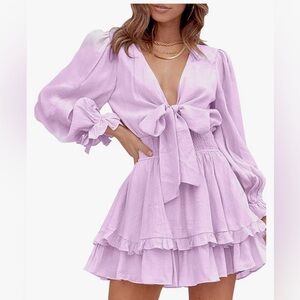 Purple dress. Worn once size M